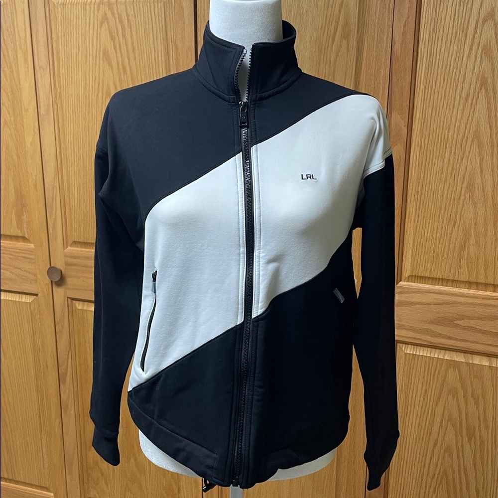 NEW Lauren Black and White Track Jacket